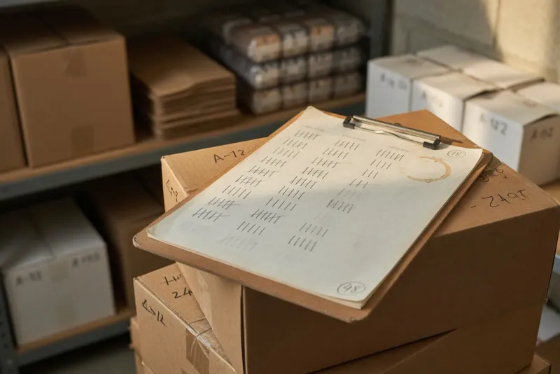Paper records of the kind used when a hand count is needed.